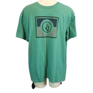 Volcom Green Logo T-shirt Size Large
